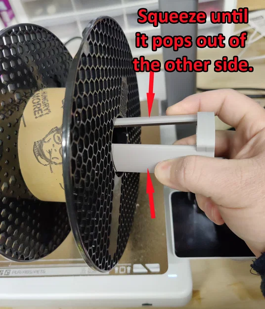 Adapter cuộn Prusament cho Bambu A1 AMS Lite (Bambu A1 AMS Lite Prusament Spool Adapter) - Image 2