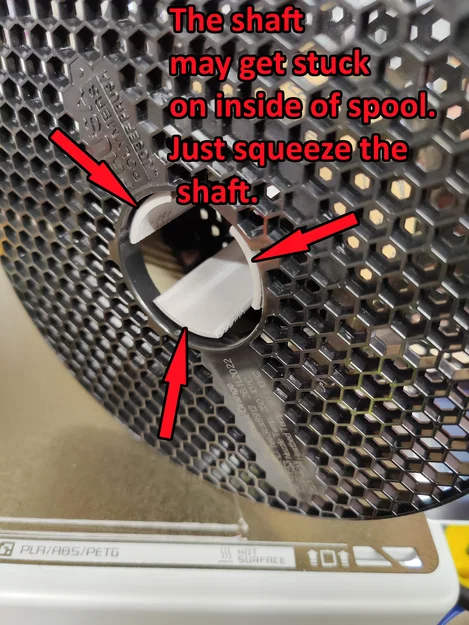 Adapter cuộn Prusament cho Bambu A1 AMS Lite (Bambu A1 AMS Lite Prusament Spool Adapter) - Image 4