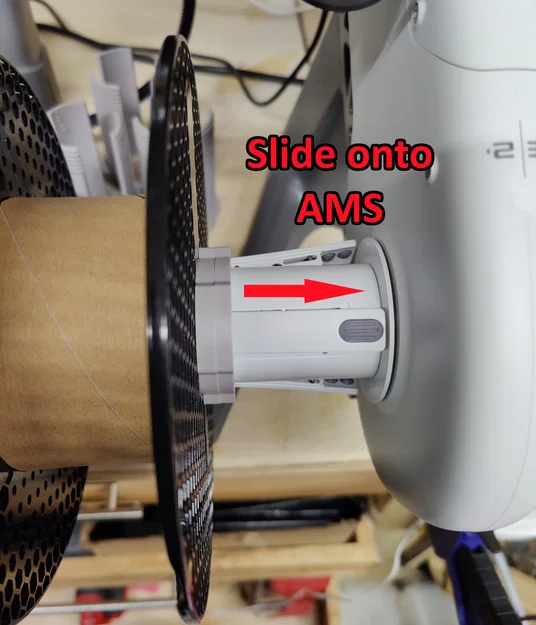 Adapter cuộn Prusament cho Bambu A1 AMS Lite (Bambu A1 AMS Lite Prusament Spool Adapter) - Image 5
