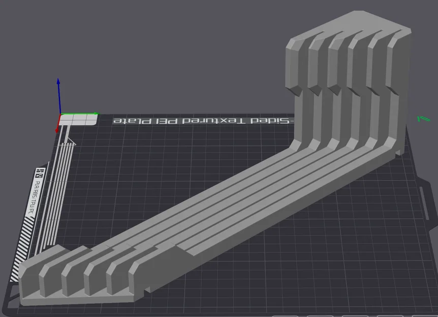 Đế giữ build plate/bed cho máy Bambu - 5 khe (bản đã cắt gọn) - Image 1