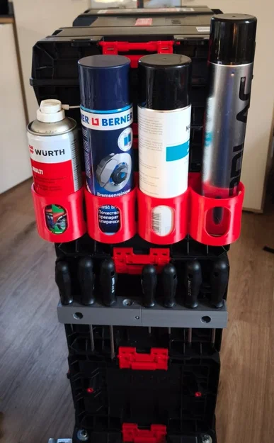 Giá đỡ bình xịt gắn thùng đồ nghề Qbrick Pro (3D Print) - Image 2