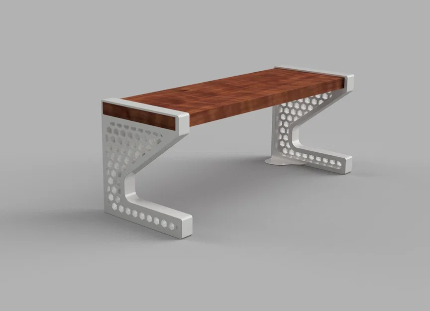 Chân đỡ kệ để bàn 3D (Shelf Support) thiết kế lưới tổ ong tinh tế - Image 1