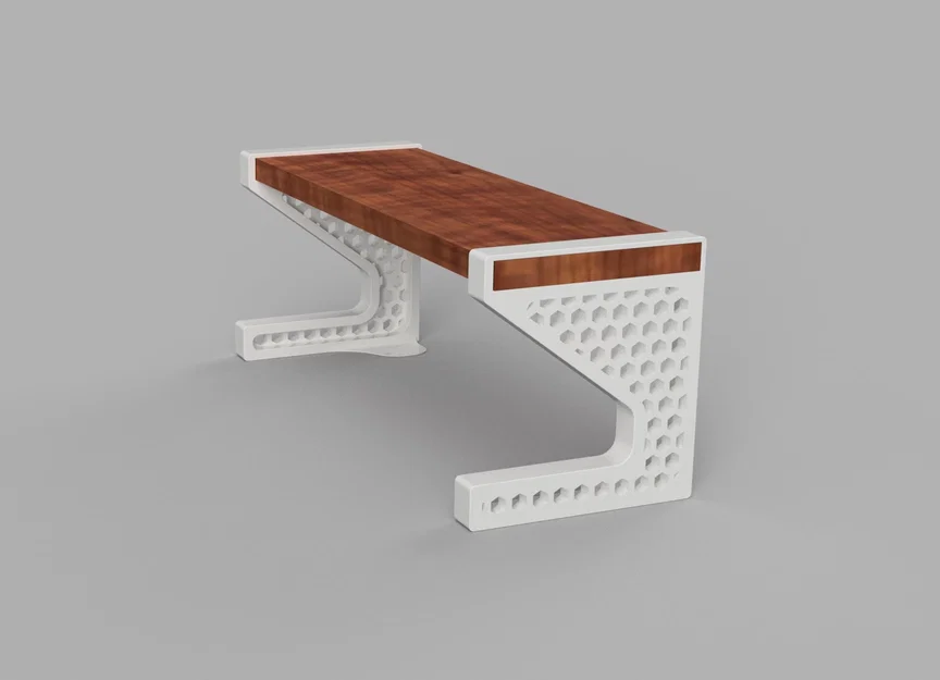 Chân đỡ kệ để bàn 3D (Shelf Support) thiết kế lưới tổ ong tinh tế - Image 2