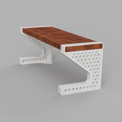 Chân đỡ kệ để bàn 3D (Shelf Support) thiết kế lưới tổ ong tinh tế