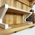 Chân đỡ kệ để bàn 3D (Shelf Support) thiết kế lưới tổ ong tinh tế - Thumbnail 4
