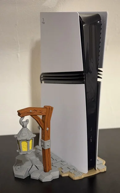 Đế dựng PS5 Pro thiết kế độc đáo phong cách đèn đường - Image 1