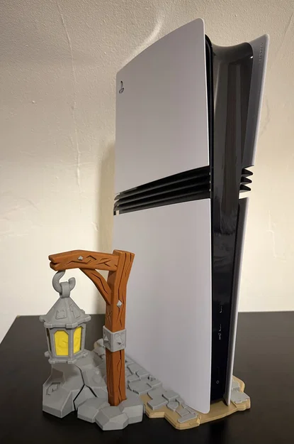 Đế dựng PS5 Pro thiết kế độc đáo phong cách đèn đường - Image 3