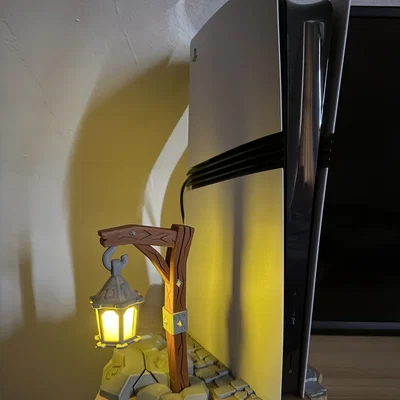 Đế dựng PS5 Pro thiết kế độc đáo phong cách đèn đường