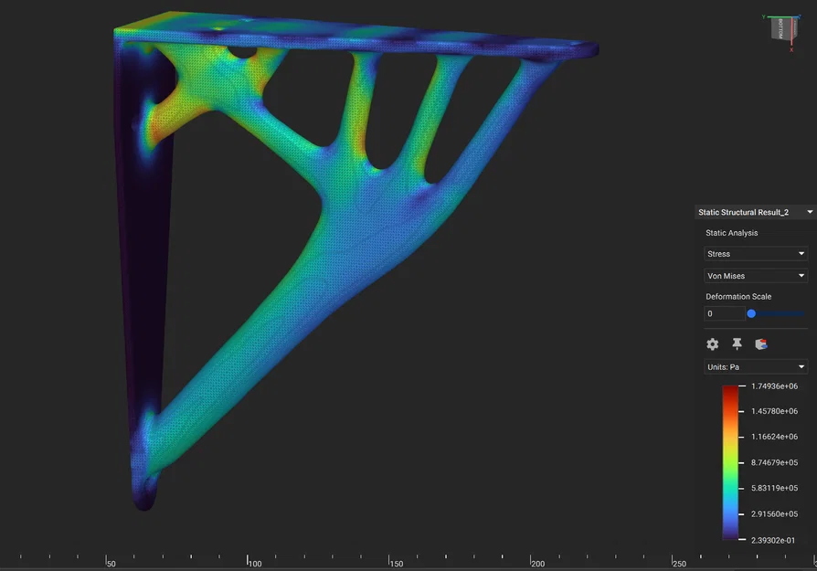 Pat đỡ kệ 3D với thiết kế tối ưu hóa cấu trúc (Topology Optimized) - Image 1