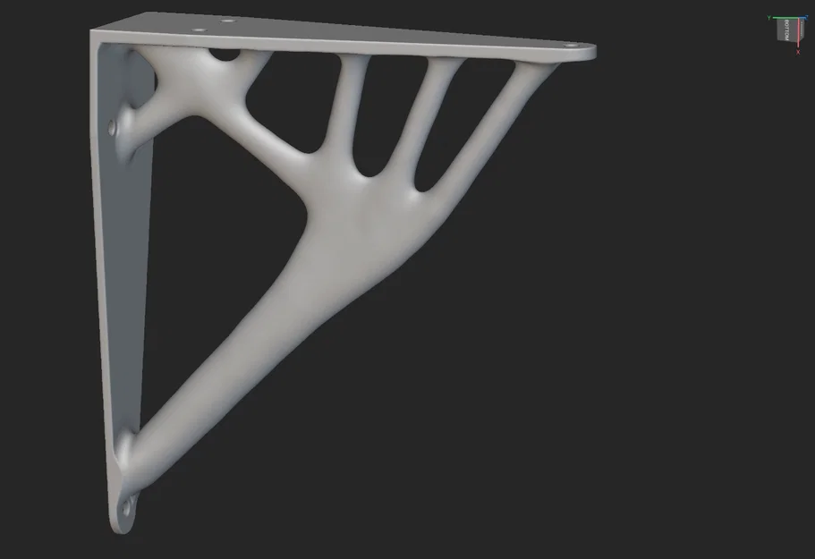 Pat đỡ kệ 3D với thiết kế tối ưu hóa cấu trúc (Topology Optimized) - Image 2