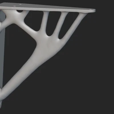 Pat đỡ kệ 3D với thiết kế tối ưu hóa cấu trúc (Topology Optimized)