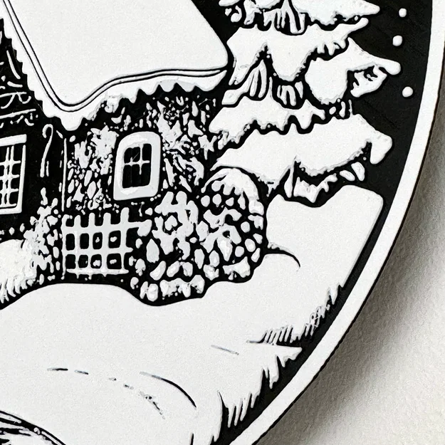 Trang trí Noel treo tường/để bàn – Nhà bánh gừng phủ tuyết - Image 5