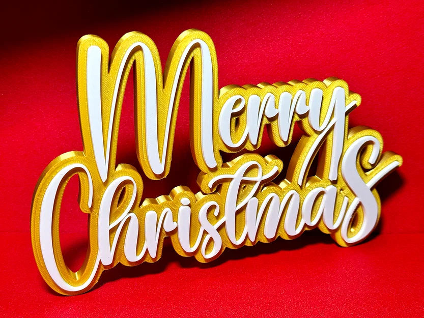 Dĩa Trang Trí "Merry Christmas" - Image 1