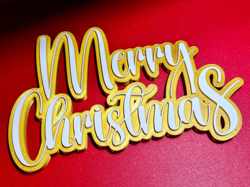 Dĩa Trang Trí "Merry Christmas" - Image 2