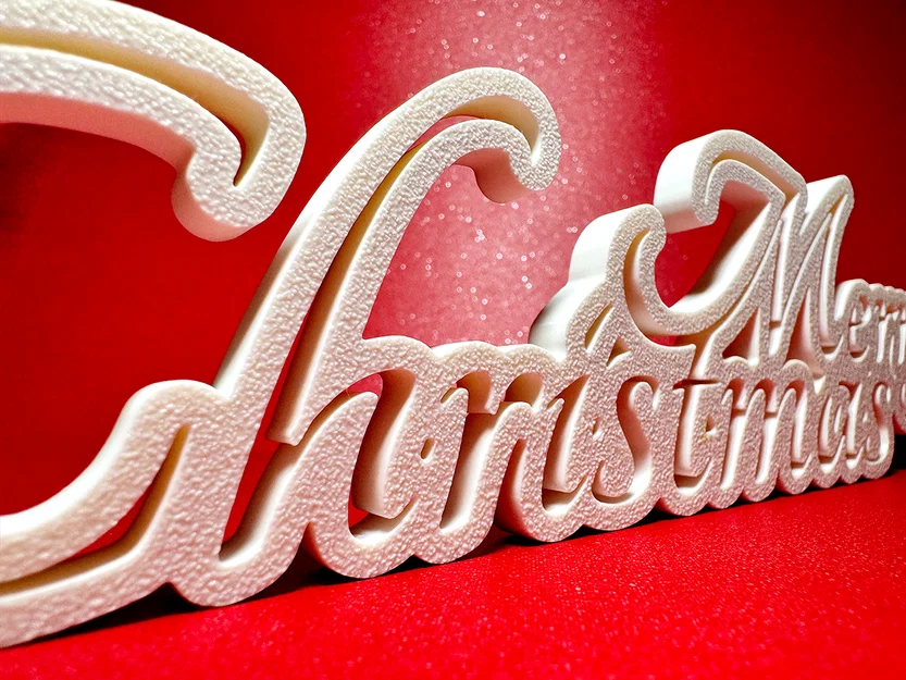 Mô hình trang trí chữ Merry Christmas để bàn xinh xắn - Image 2