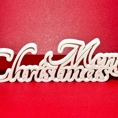 Mô hình trang trí chữ Merry Christmas để bàn xinh xắn