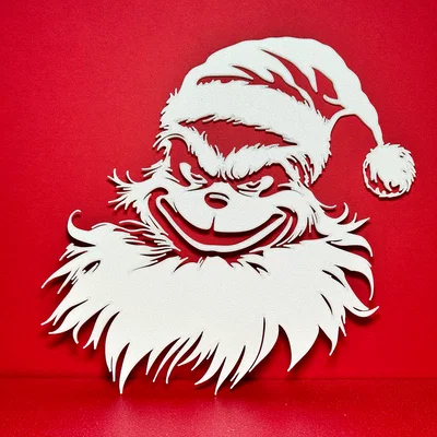 Trang trí treo tường hình Grinch độc đáo cho mùa Giáng sinh