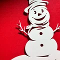 Mô hình trang trí Giáng sinh người tuyết (Happy Snowman) cho in 3D - Thumbnail 2