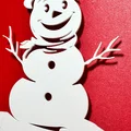 Mô hình trang trí Giáng sinh người tuyết (Happy Snowman) cho in 3D - Thumbnail 4