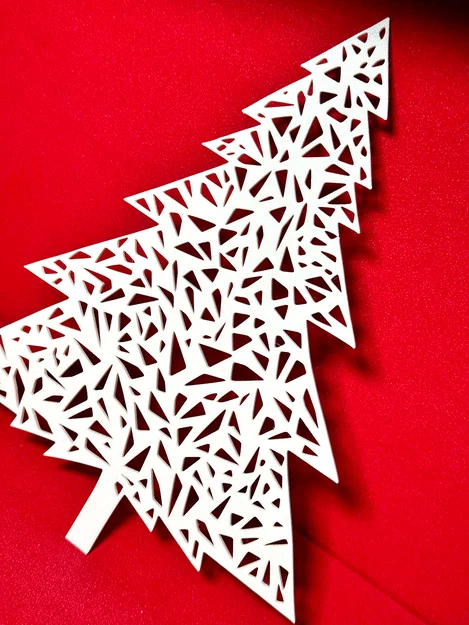 Cây thông Noel trang trí treo tường 3D - Thiết kế hình học hiện đại - Image 2