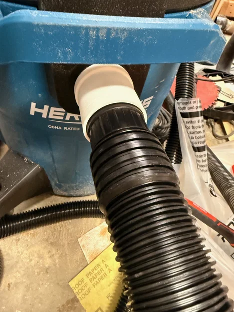 Adapter cho Harbor Freight Hercules HEPA Dust Extractor (ống hút bụi 2.25") - Image 4