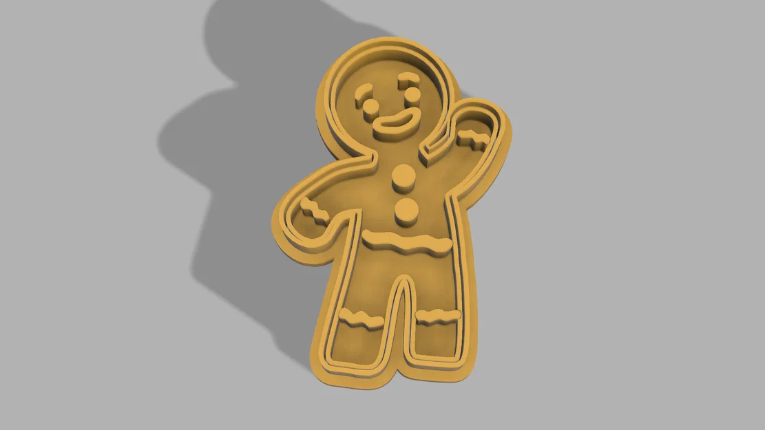 Khuôn cắt bánh quy hình người gừng Jengi Duo cho Giáng sinh - Image 1