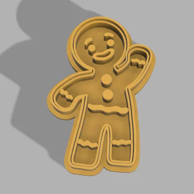 Khuôn cắt bánh quy hình người gừng Jengi Duo cho Giáng sinh