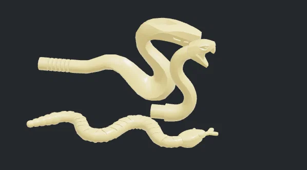 Mô hình rắn phong cách Lego Ninjago in 3D cực chất - Image 1