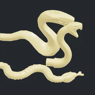 Mô hình rắn phong cách Lego Ninjago in 3D cực chất