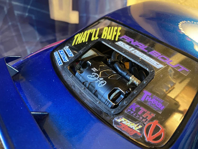 Cửa gió kính sau snap-in cho RC Drift 1/10 (Rear Window Vent) - Image 1