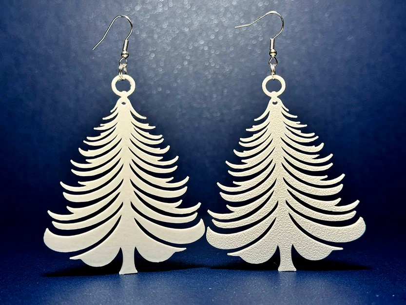 Bông tai hình cây thông Noel in 3D - Phụ kiện thời trang độc đáo - Image 2