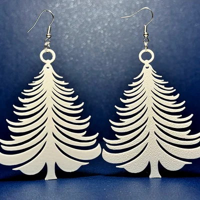 Bông tai hình cây thông Noel in 3D - Phụ kiện thời trang độc đáo