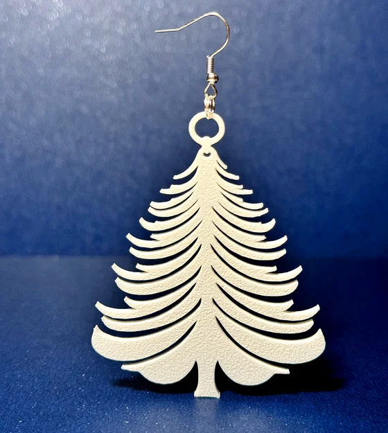 Bông tai hình cây thông Noel in 3D - Phụ kiện thời trang độc đáo - Image 3