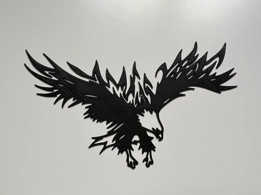 Mô hình trang trí tường 3D hình đại bàng dũng mãnh - Image 1