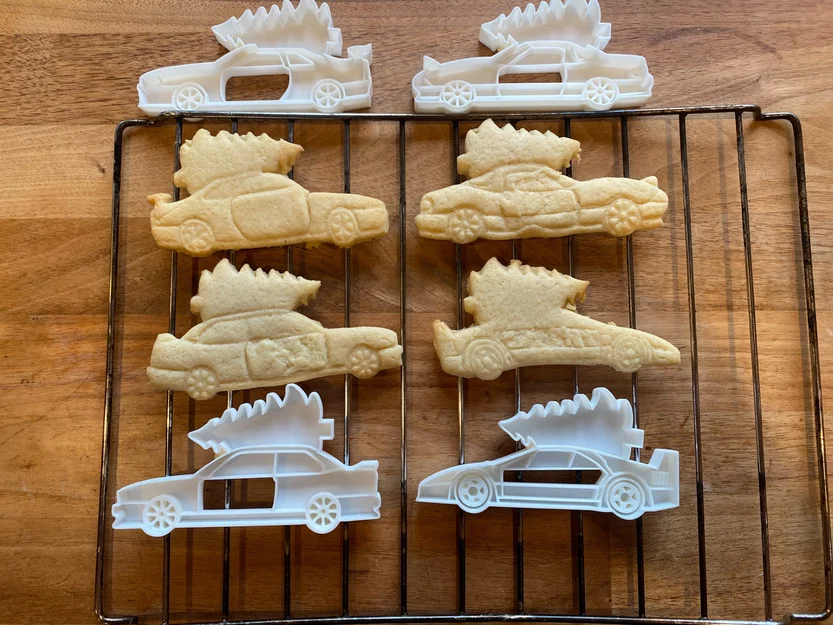 Bộ sưu tập khuôn cắt bánh quy xe Giáng Sinh “chistmas car cookie cutter collection” - Image 2