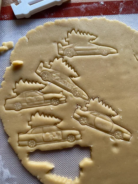 Bộ sưu tập khuôn cắt bánh quy xe Giáng Sinh “chistmas car cookie cutter collection” - Image 4