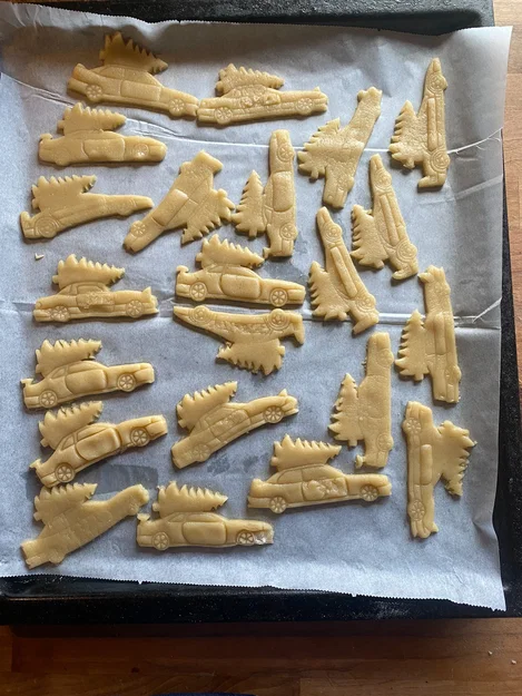 Bộ sưu tập khuôn cắt bánh quy xe Giáng Sinh “chistmas car cookie cutter collection” - Image 5