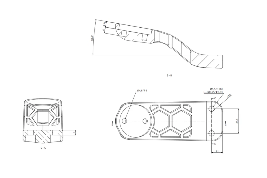 Ngàm gắn Garmin Computer cho Alanera - Image 1