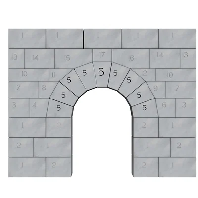 Cầu Vòm La Mã – Khối Xây Dựng Puzzle Vòm, Keystone, Montessori