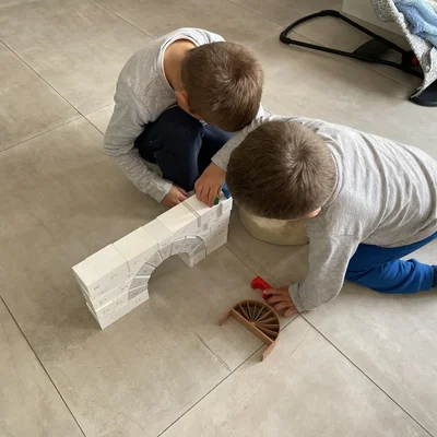 Cầu Vòm La Mã – Khối Xây Dựng Puzzle Vòm, Keystone, Montessori