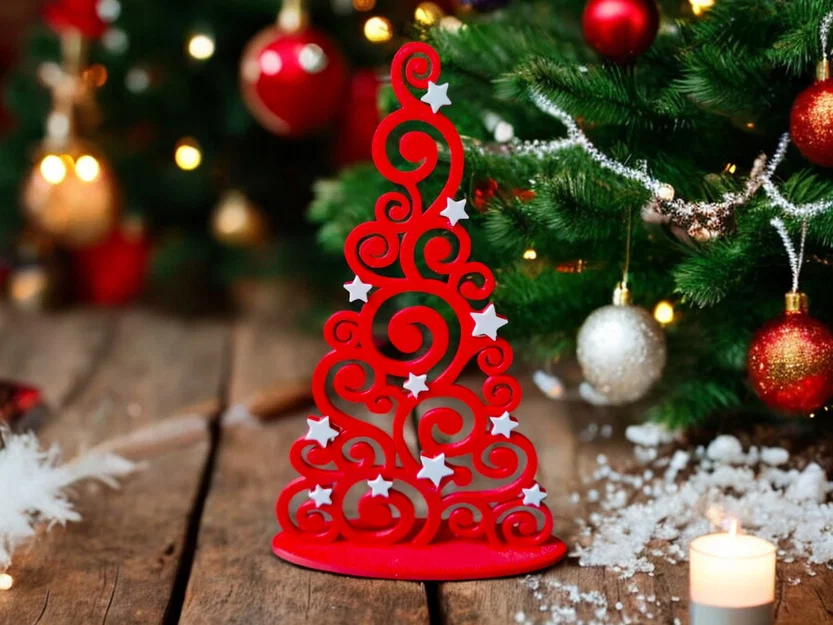 Mô hình trang trí cây thông Noel in 3D cực xinh cho mùa lễ hội - Image 1