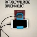 Giá đỡ điện thoại treo tường 3D tiện lợi cho củ sạc EU - Thumbnail 1
