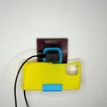 Giá đỡ điện thoại treo tường 3D tiện lợi cho củ sạc EU - Thumbnail 4