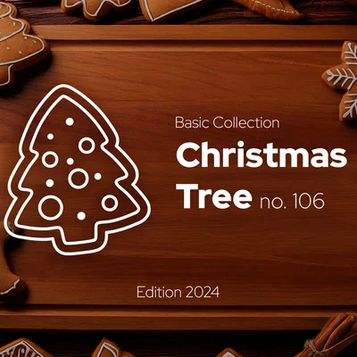 Cây Thông Noel - Khuôn Cắt Bánh Gừng số 106