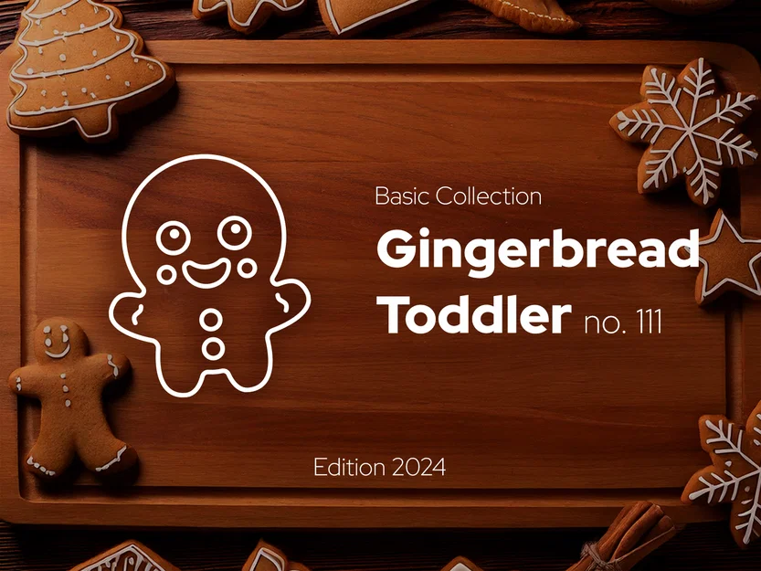 Gingerbread Toddler - Gingerbread Cutter no. 111 - Image 1