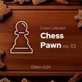 Tốt cờ vua - Khuôn cắt bánh gừng số 113 - Thumbnail 1