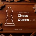 Khuôn cắt bánh gừng Nữ hoàng cờ vua (Chess Queen) số 118 - Thumbnail 1