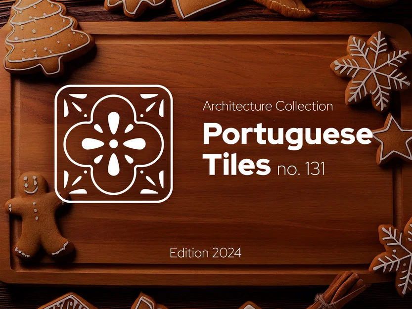 Gạch lát Bồ Đào Nha - Khuôn cắt bánh gừng số 131 - Image 1