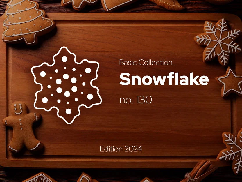 Bông tuyết - Khuôn cắt bánh gừng số 130 - Image 1