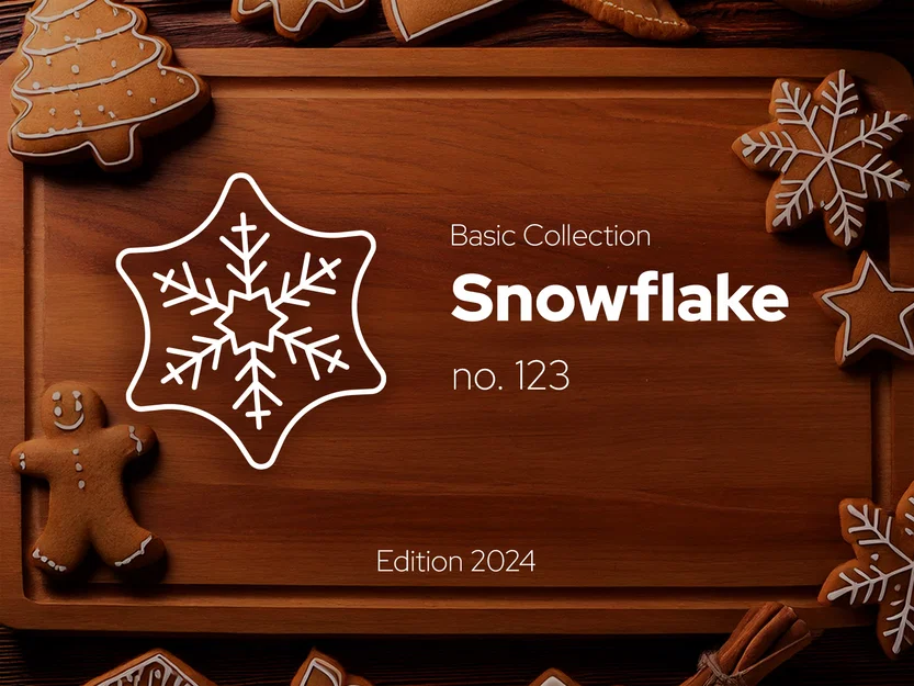 Bông tuyết - Khuôn cắt bánh gừng (Gingerbread Cutter) số 123 - Image 1